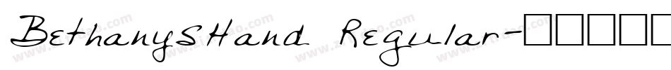 BethanysHand Regular字体转换